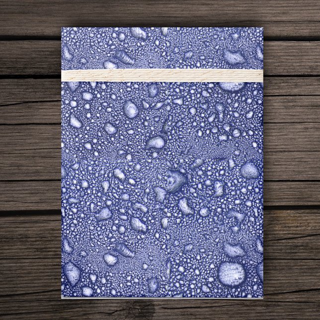 Pretty Blue White Abstract Water Droplets Wrapping Paper (Abstract design in shades of blue blobs of white dots resembling water drops on gift wrap paper roll)