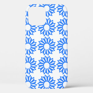 Pretty Blue White Floral Case-Mate iPhone Case