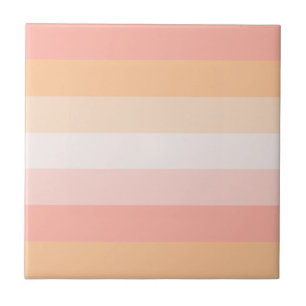 Pretty blush pink stripes tile