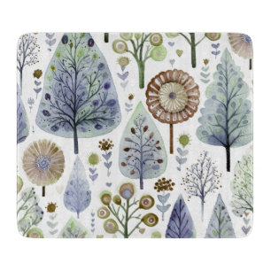 Pretty Bohemian Tree Festive Christmas Vibes  Cutting Board