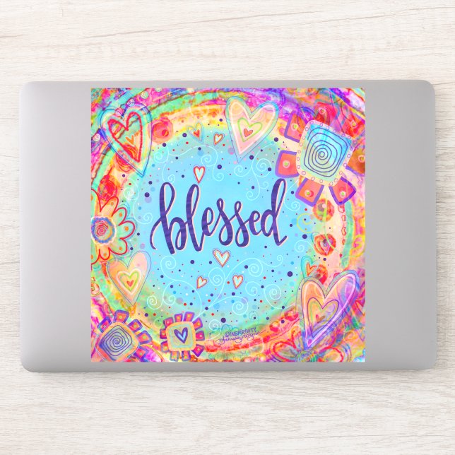 Pretty BoHo Floral Fun Blessed Inspirivity (Computer)