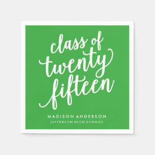 Pretty Boho in Green   Personalized Paper Napkins