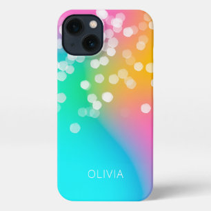 Pretty Bokeh Colourful Gradient iPhone 13 Case