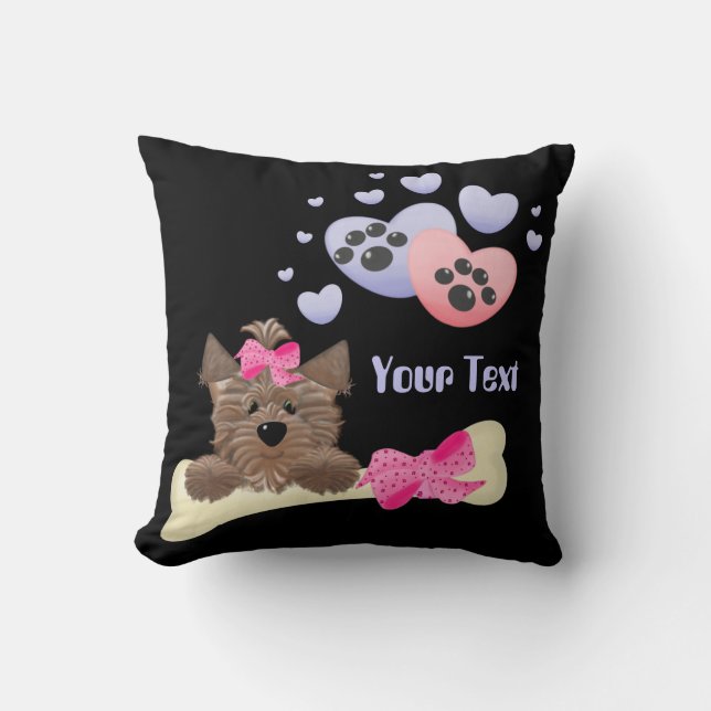 Pretty Bone American MoJo Pillow (Front)