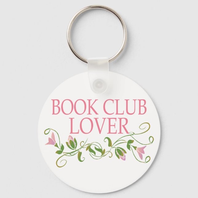 Pretty Book Club Lover Keychain (Front)