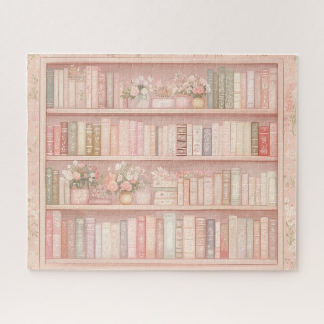 Pretty Books and Flowers Puzzle (Horizontal)