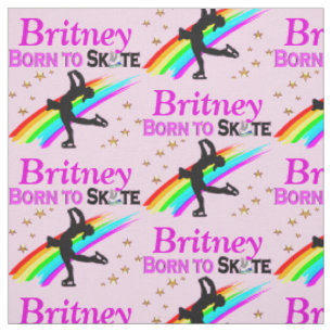 PRETTY BORN TO SKATE PERSONALIZED FABRIC