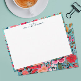 Pretty Botanical Girly Floral Frame Card