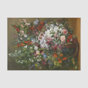 Pretty Bouquet of Flowers in a Vase Tissue Paper