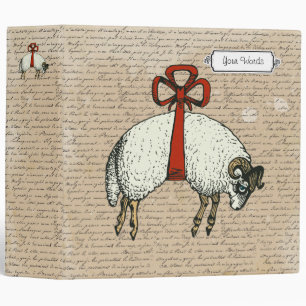 Pretty Bow Sheep ~ Binder Album 2"
