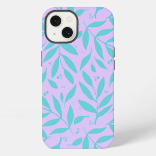 Pretty branches - turquoise and violet teen iPhone 13 case
