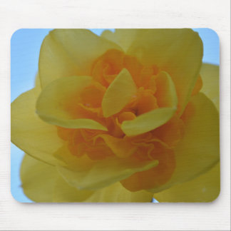 Pretty bright colour yellow flower mousepad. mouse pad