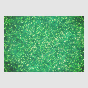 Pretty Bright Green Faux Glitter Design Tissue Paper