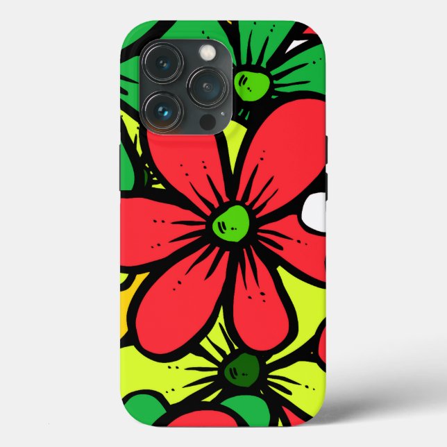 Pretty Bright Grouping of Summer Flowers Case-Mate iPhone Case (Back)