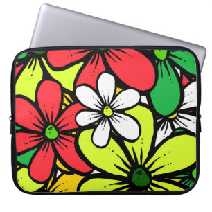 Pretty Bright Grouping of Summer Flowers Laptop Sleeve