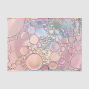 Pretty bubbles pink and blue tissue paper