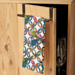 Pretty Budgies Kitchen Towel