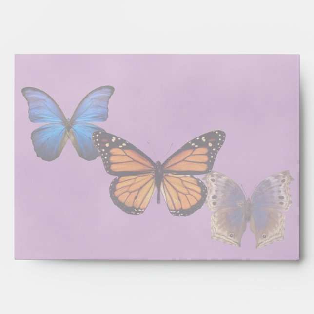 Pretty Butterflies Customizable Envelopes (Front)