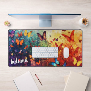 Pretty Butterflies Ethereal Painting Personalized Desk Mat