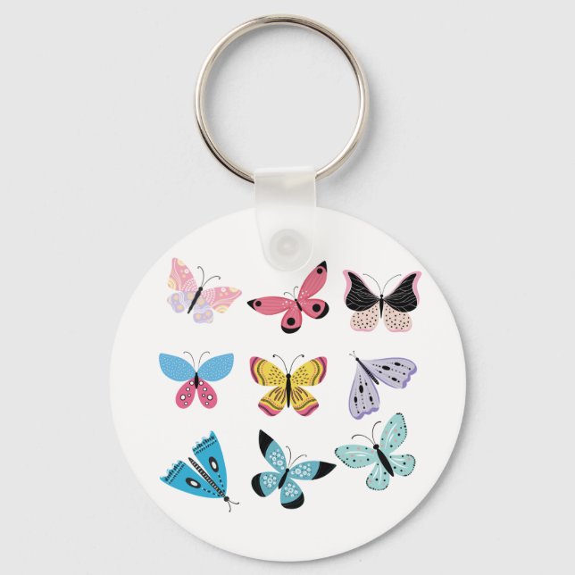 Pretty Butterflies Keychain (Front)
