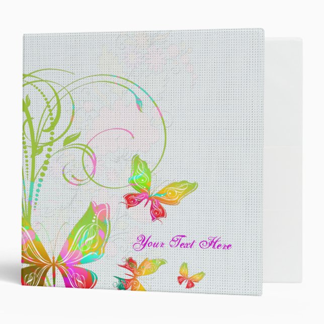 Pretty Butterfly Binder (Front/Inside)