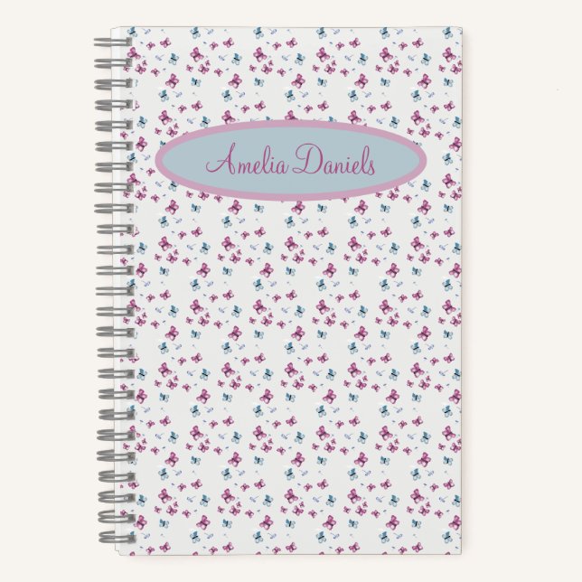 Pretty Butterfly Personalized Notebook (Front)