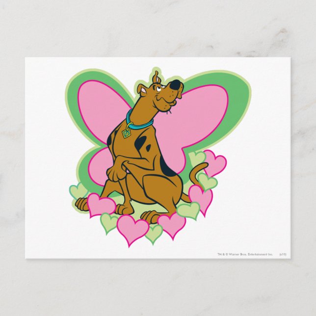 Pretty Butterfly Scooby-Doo Postcard (Front)