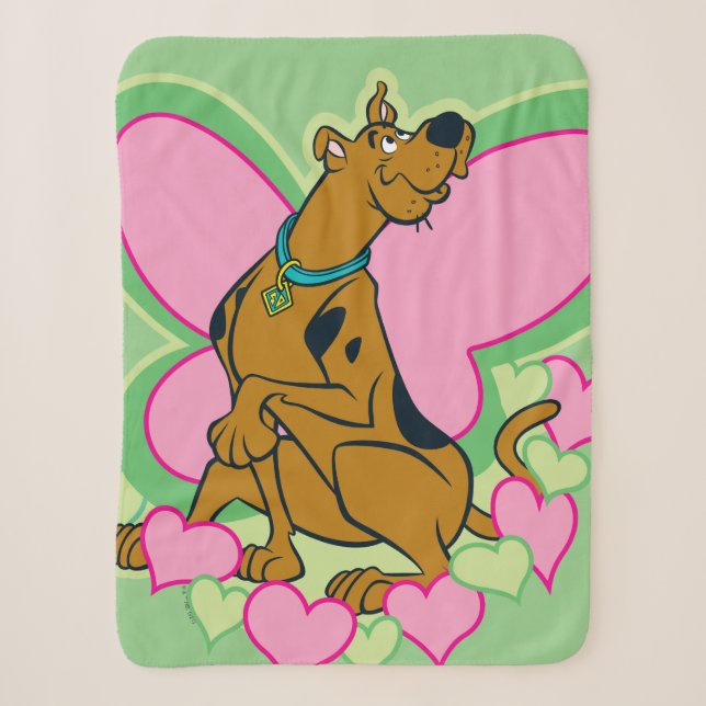 Pretty Butterfly Scooby-Doo Sherpa Blanket (Front)