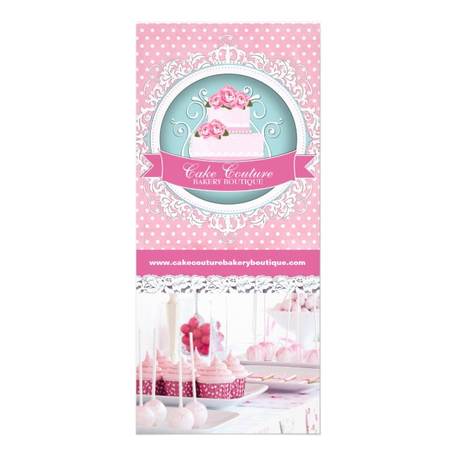 Pretty Cake Bakery Rack Cards (Front)