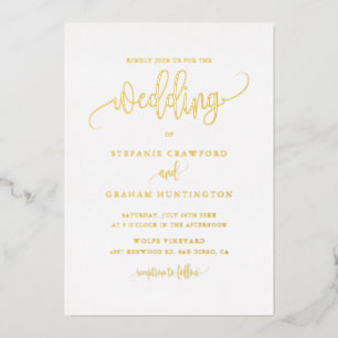 Pretty Calligraphy Script Minimalist Wedding