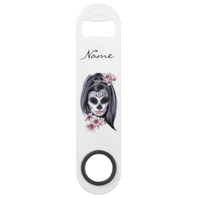 Pretty Carnival mask woman skull Thunder_Cove Bar Key (Front)
