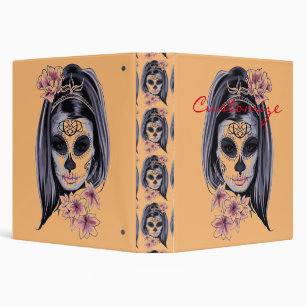 Pretty Carnival mask woman skull Thunder_Cove Binder