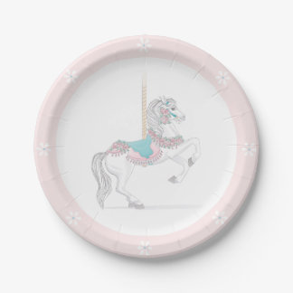 Pretty Carousel Horse Plates