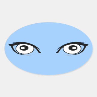 Pretty Cartoon Eyes Sticker