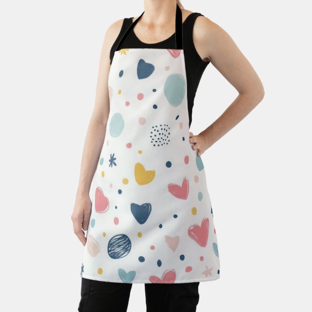 Pretty Cartoon Sky Apron (Insitu)