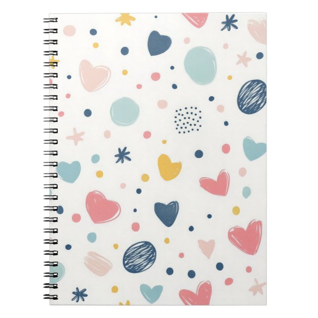 Pretty Cartoon Sky Notebook (Front)