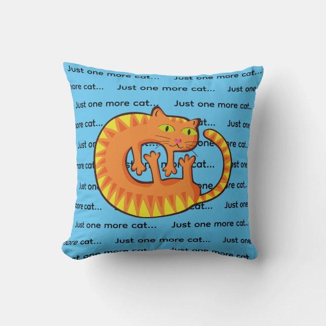 Pretty Cat, cat, kitten.  Throw Pillow (Front)