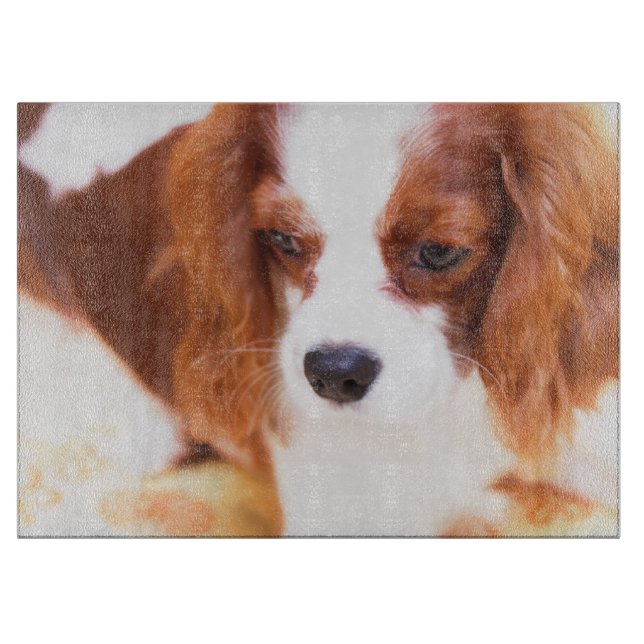 Pretty Cavalier King Charles Spaniel Cutting Board (Front)