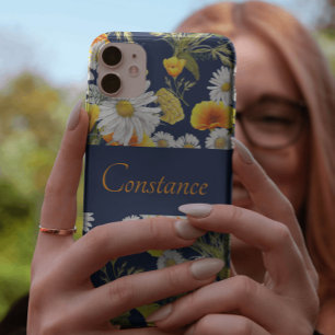 Pretty Chamomile & Poppies Pattern Personalized  iPhone 11 Pro Case