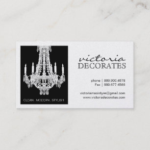 Pretty Chandelier Calling Cards