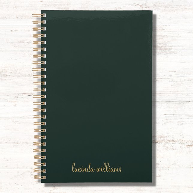 Pretty Charcoal  & Gold Script Monogram Planner (Creator Uploaded)