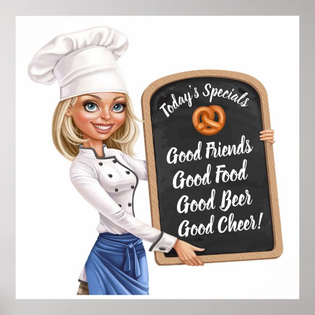 Pretty Chef Bar Home, Oktoberfest Poster (Front)