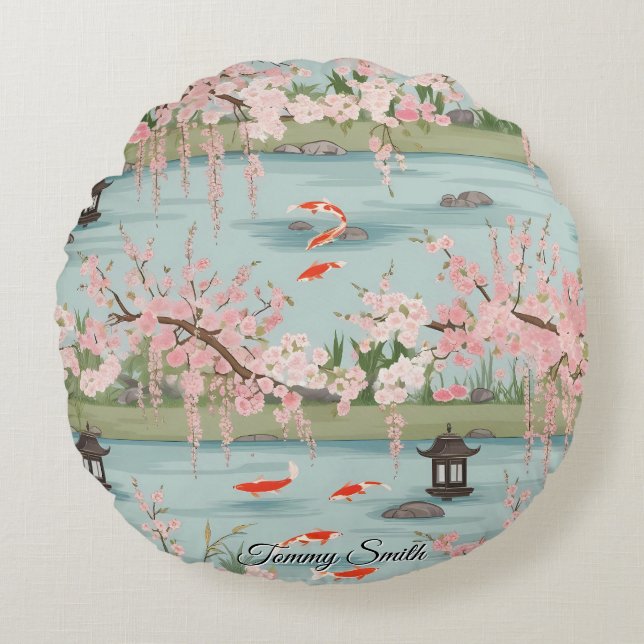 Pretty Cherry Blossom Pillows Floral Charm (Front)