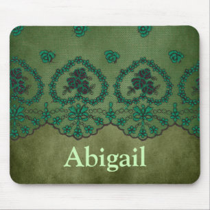 Pretty Chic Green Mouse Pad