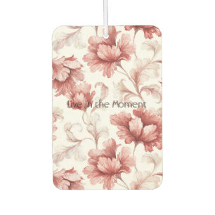 Pretty Chic Red Flowers Air Freshener
