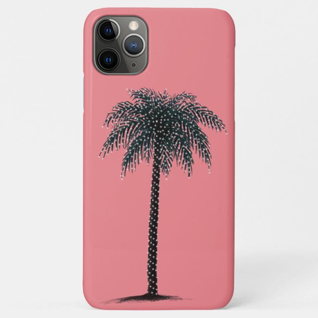 Pretty Christmas Palm Tree iPhone Case (Back)