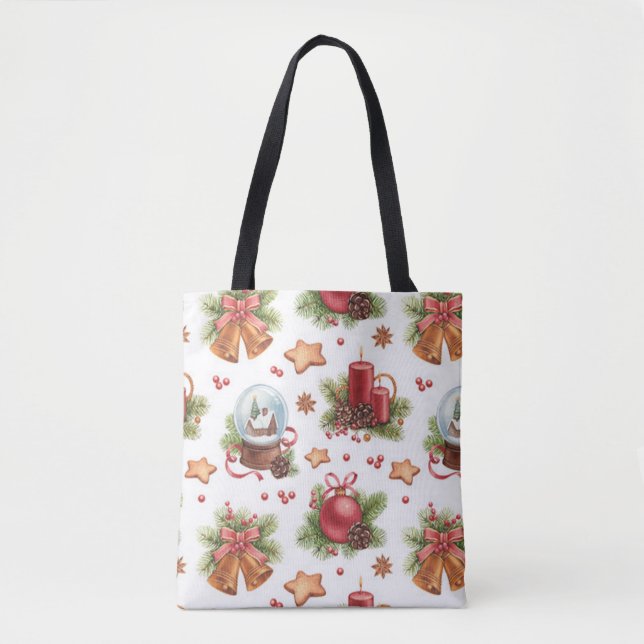 Pretty Christmas Tote Bag (Front)