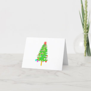 Pretty Christmas Tree Holiday Greeting Card