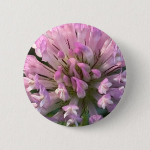 Pretty Clover Flower 2 Inch Round Button