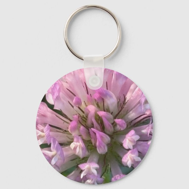 Pretty Clover Flower  Keychain (Front)